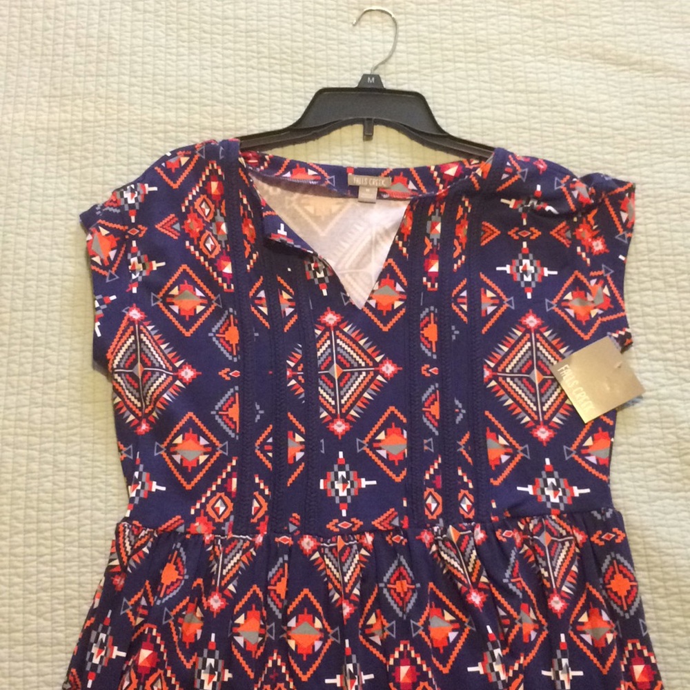 Falls Creek Navy Native American🇺🇸Print Dress 👗